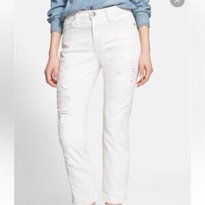 Current/Elliott The Highwaist Straight Super Salty Repair